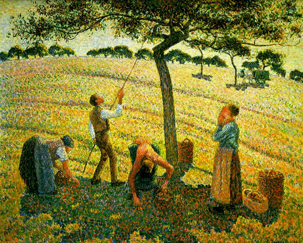 Apple Picking at Eragny-sur-Epte by Camille Pissarro
