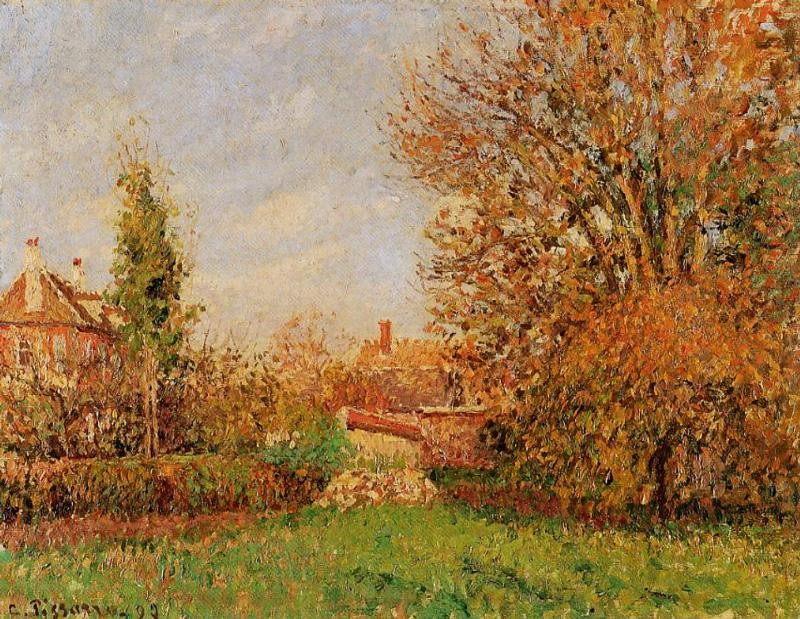 Autunm in Eragny by Camille Pissarro