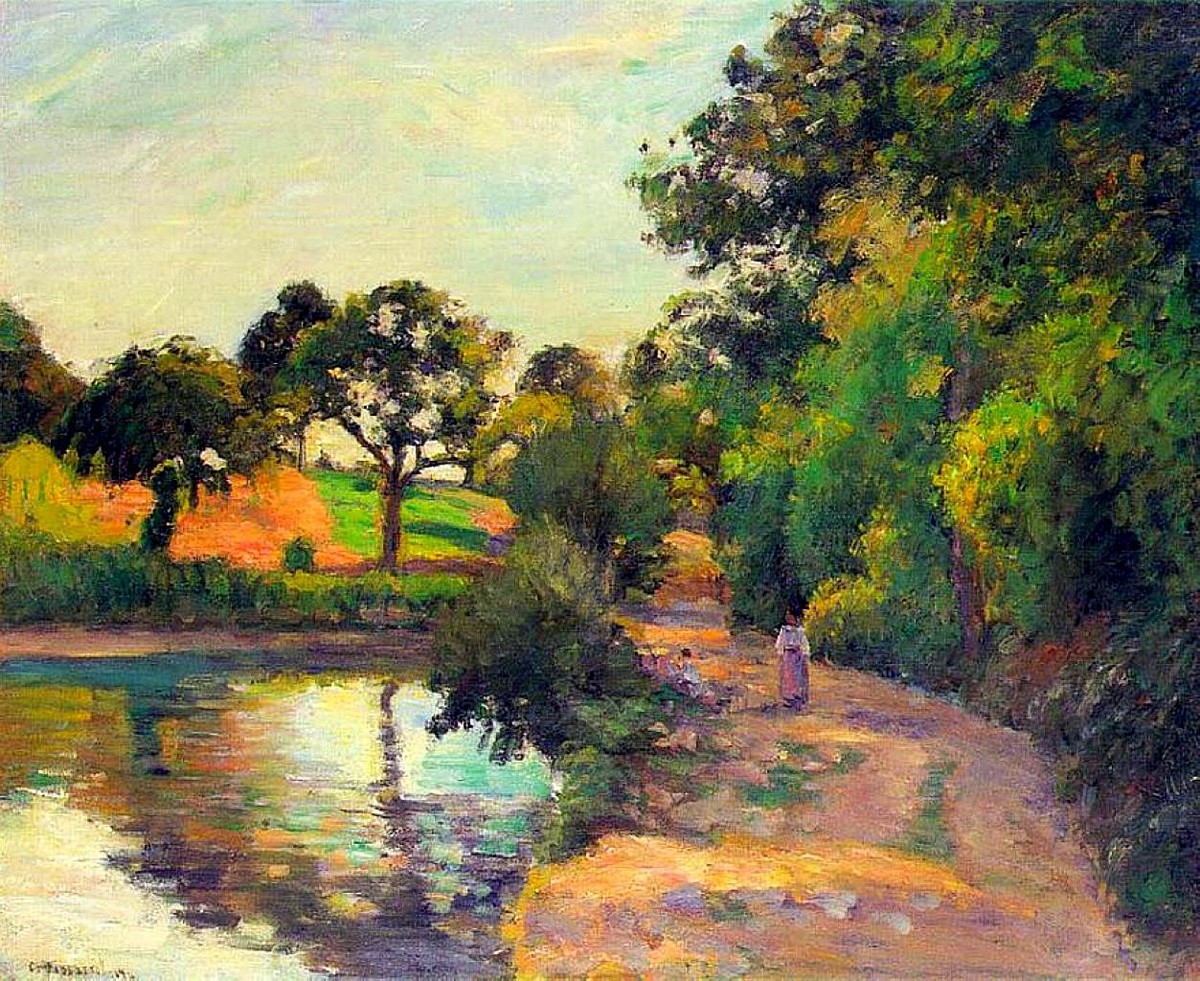 Bridge at Montfoucault by Camille Pissarro