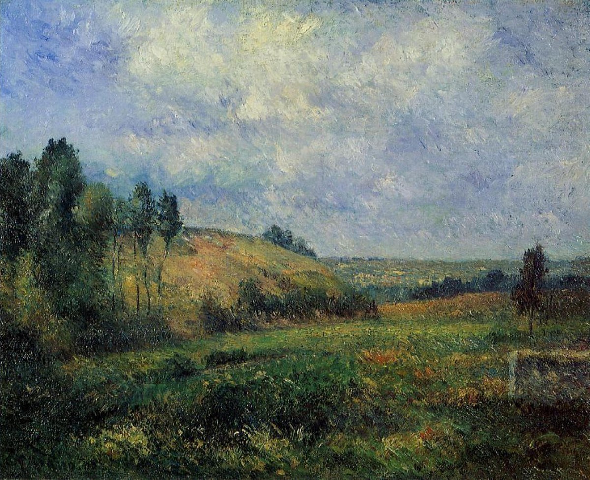 Landscape, near Pontoise by Camille Pissarro