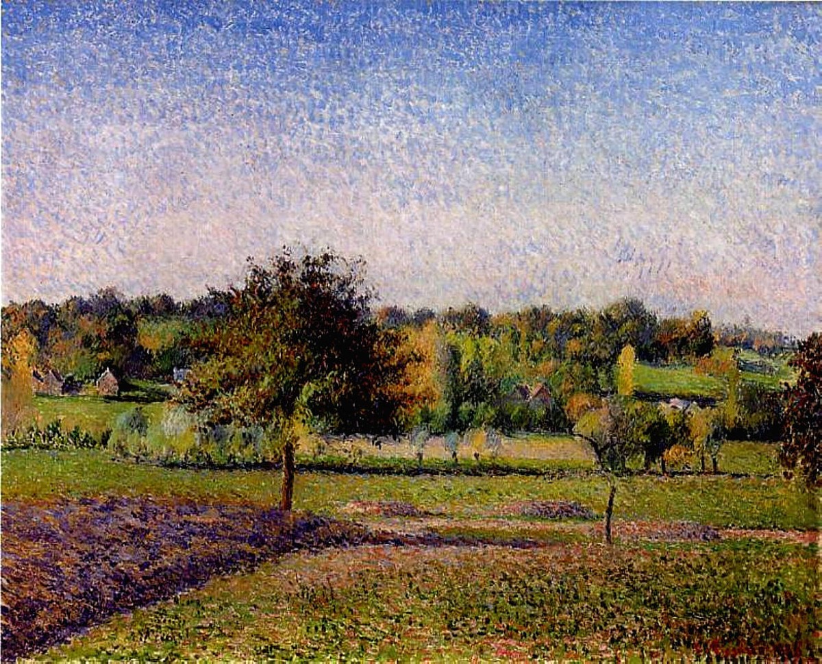 Meadows at Eragny by Camille Pissarro