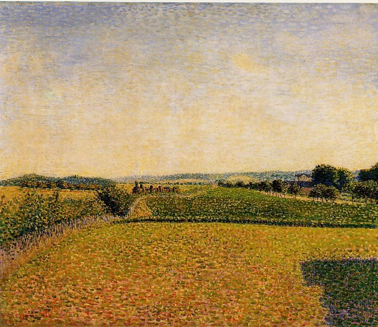 Railroad to Dieppe by Camille Pissarro