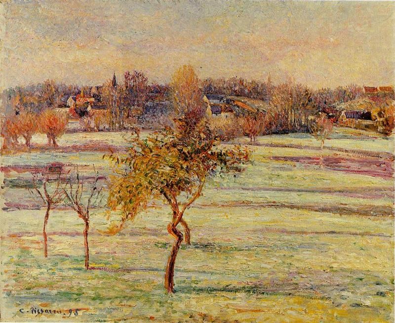 White Frost at Eragny by Camille Pissarro