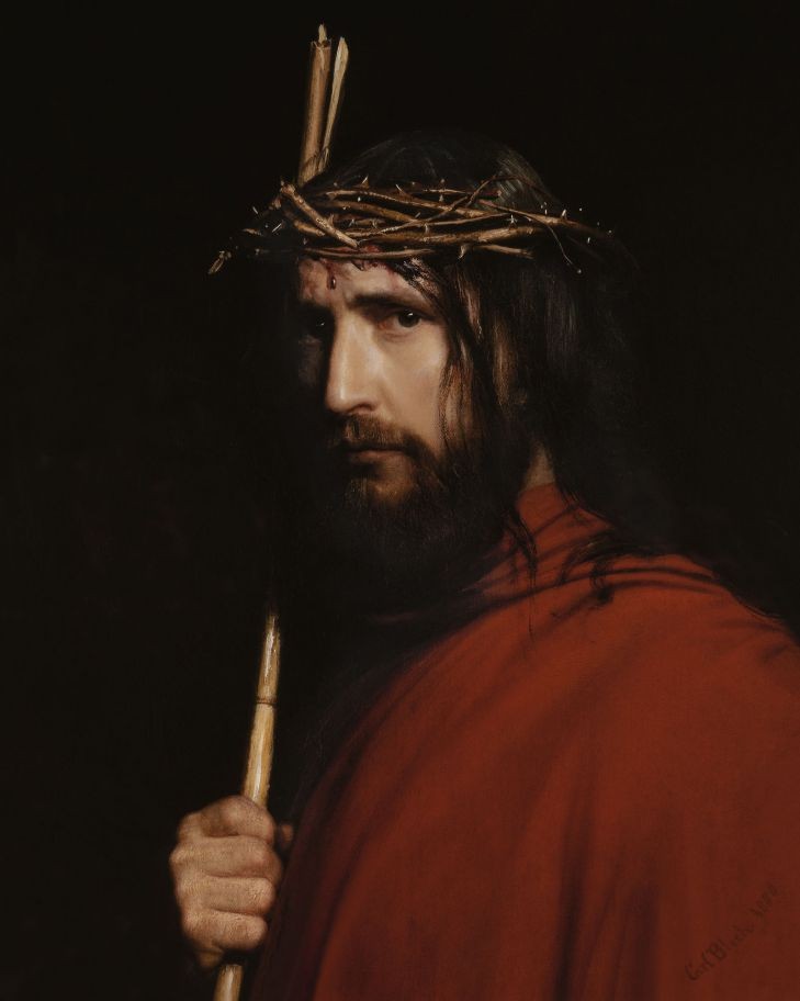 Christ with Thorns by Carl Bloch