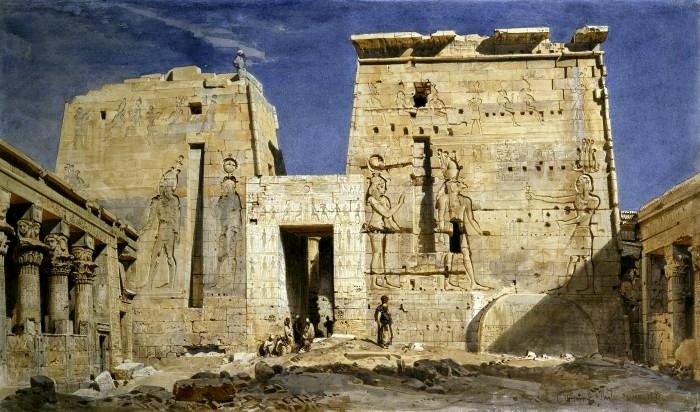 Temple of Philae by Carl Friedrich Heinrich Werner