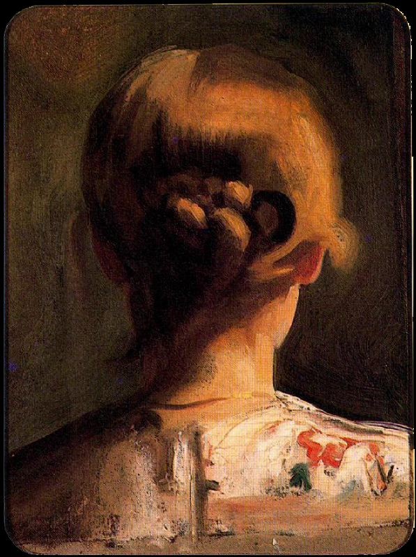 Girl seen from behind, Luisita by Carlos Saenz de Tejada
