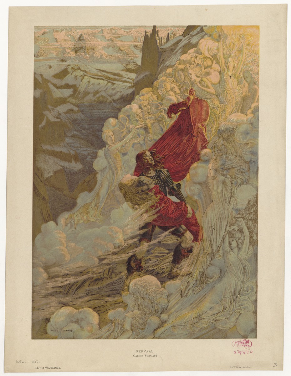 Fervaal, an opera by Vincent d'Indy by Carlos Schwabe
