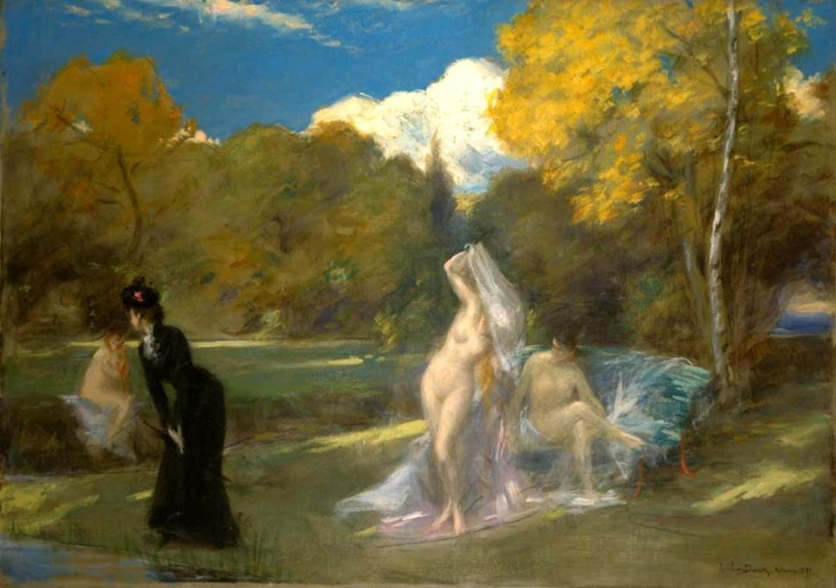 After the Swim by Carolus-Duran