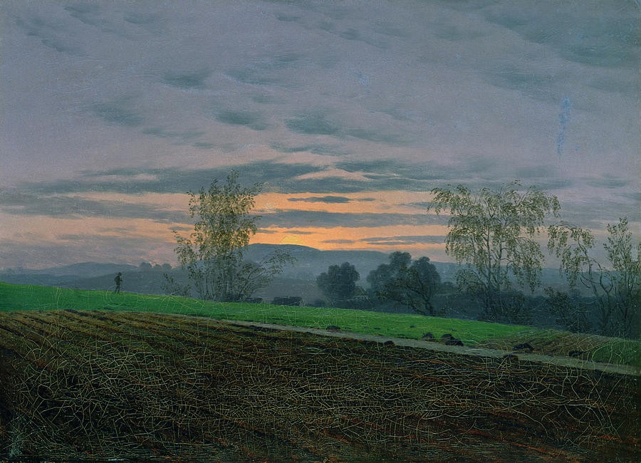 Plowed Field by Caspar David Friedrich