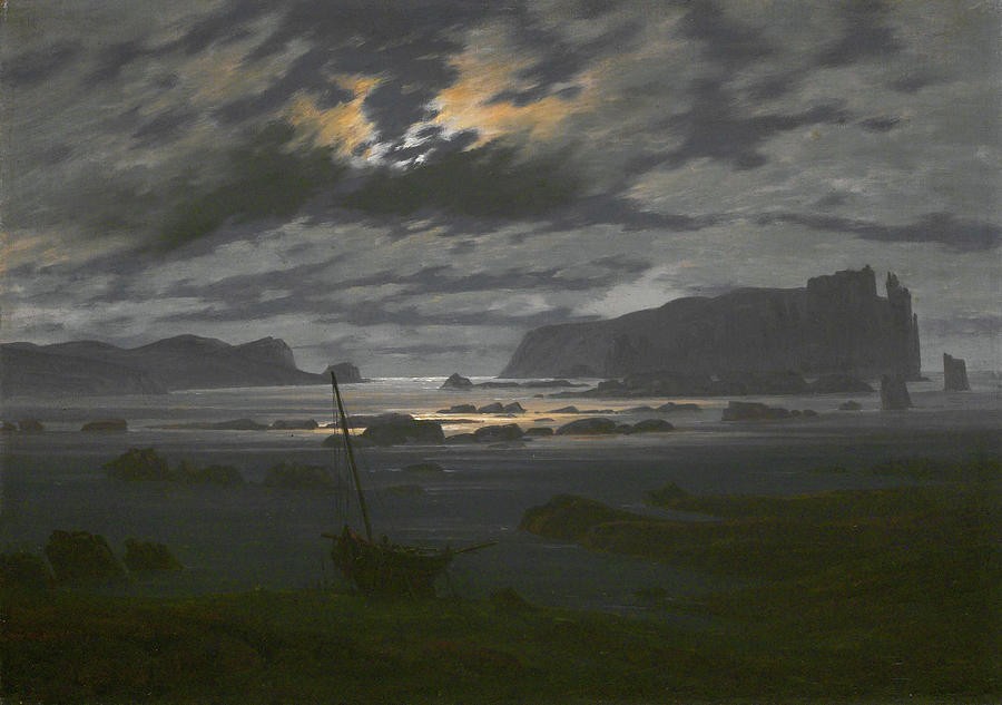 The North Sea in the Moonlight by Caspar David Friedrich
