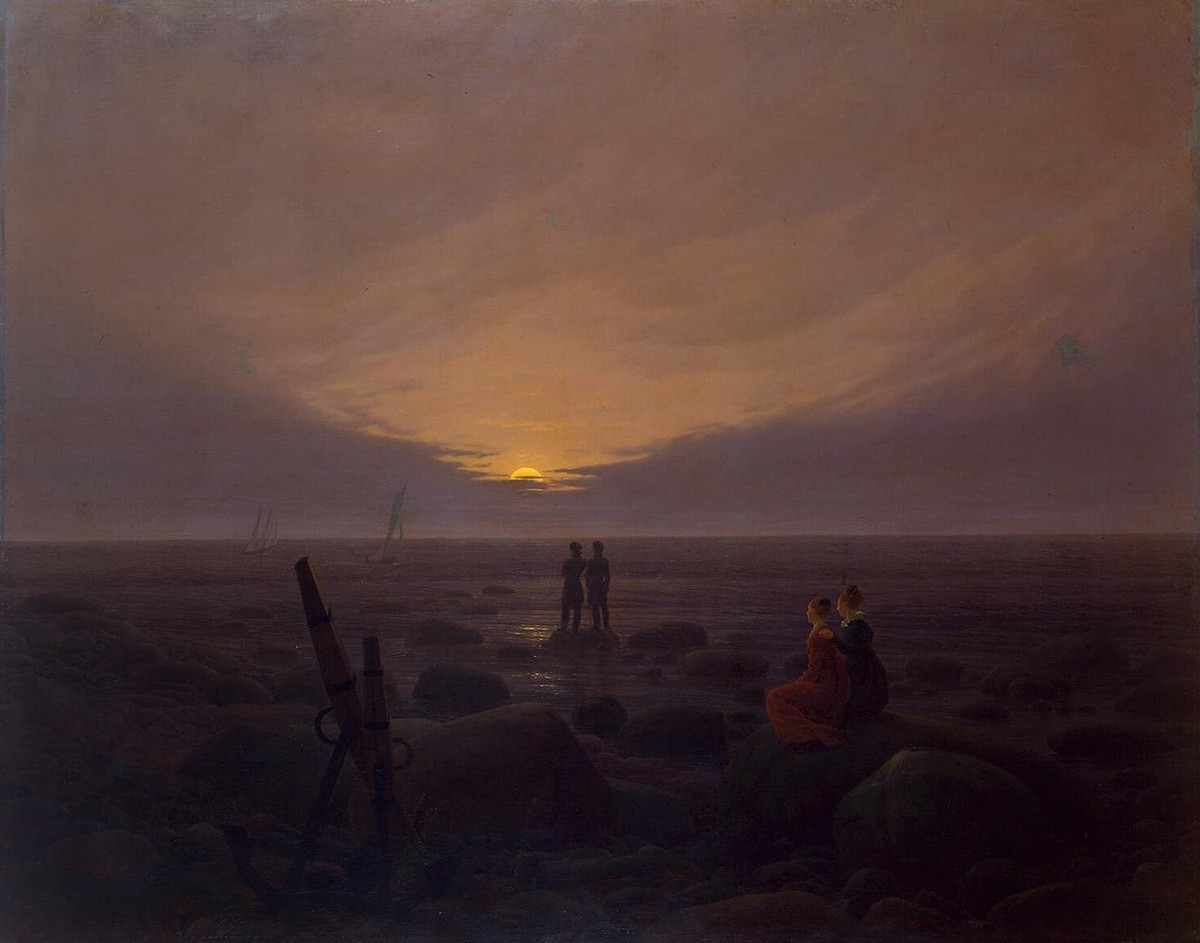 Twilight at Seaside by Caspar David Friedrich