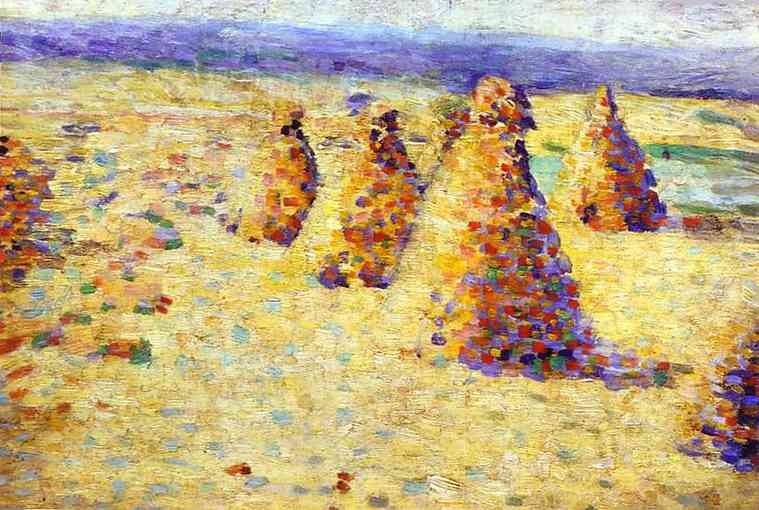 Hay Ricks in Normandy by Charles Angrand