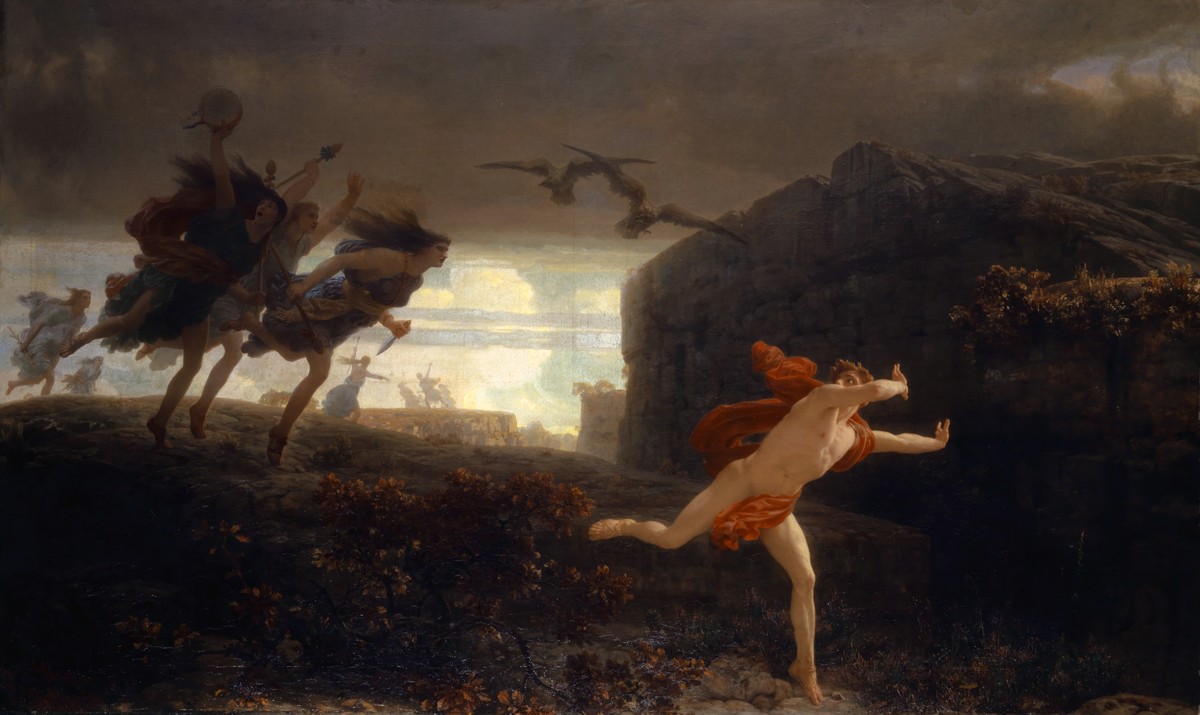 Pentheus Pursued by the Maenads by Charles Giron