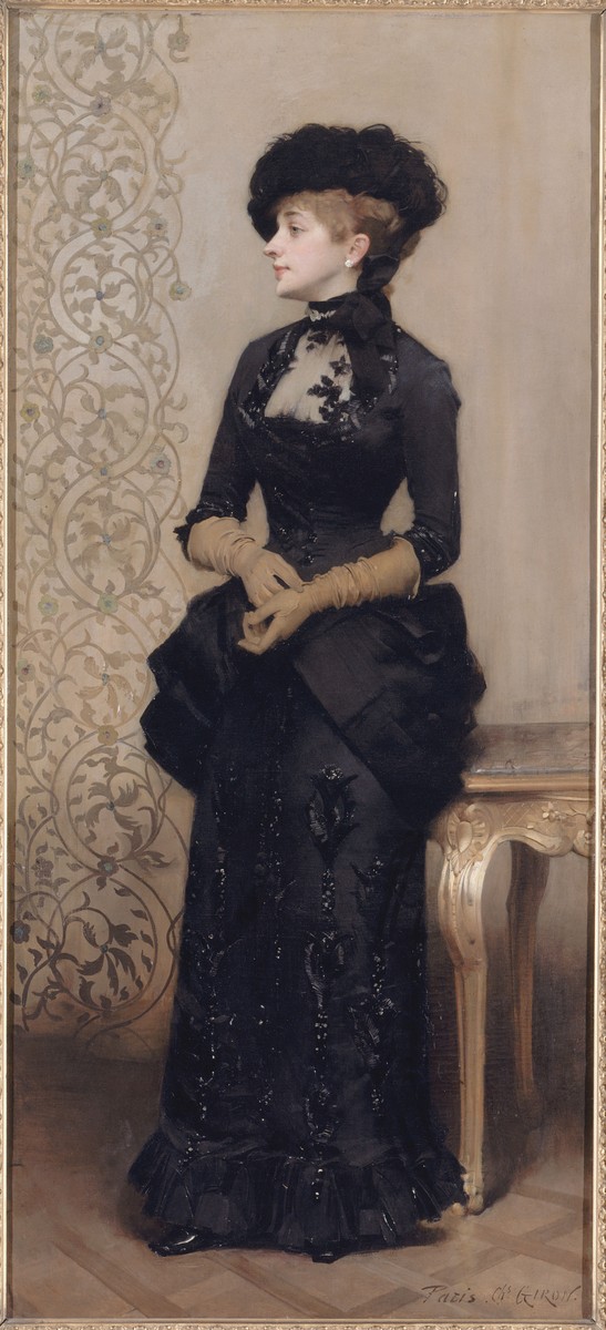 The Woman with Gloves, Known as the Parisian by Charles Giron