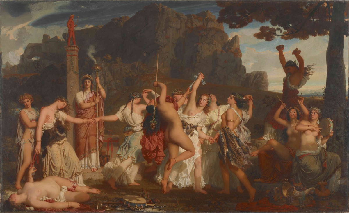 The dance of the Bacchantes by Charles Gleyre