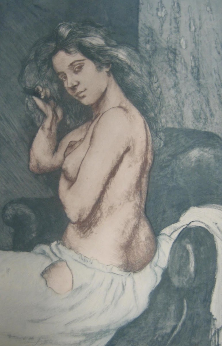 Female Nude by Charles Maurin