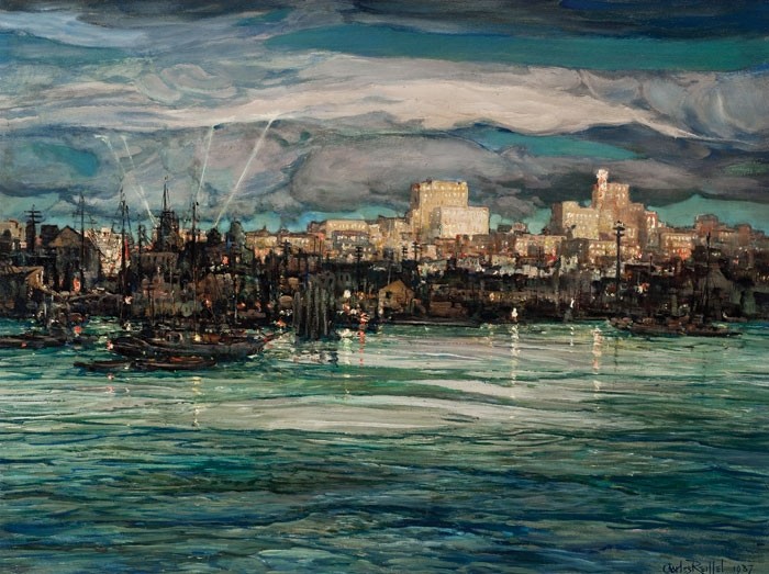 Harbor Night by Charles Reiffel