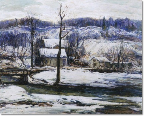 The Mill In Winter by Charles Reiffel
