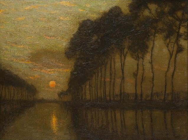 The Bruges Canal by Charles Warren Eaton