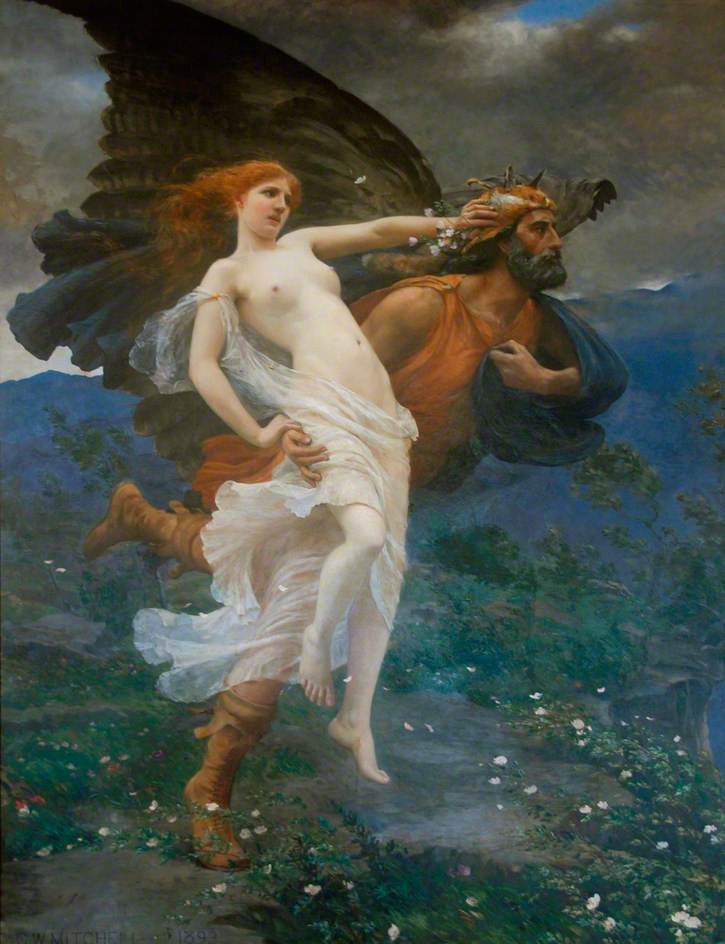 The Flight of Boreas with Oreithyia by Charles William Mitchell