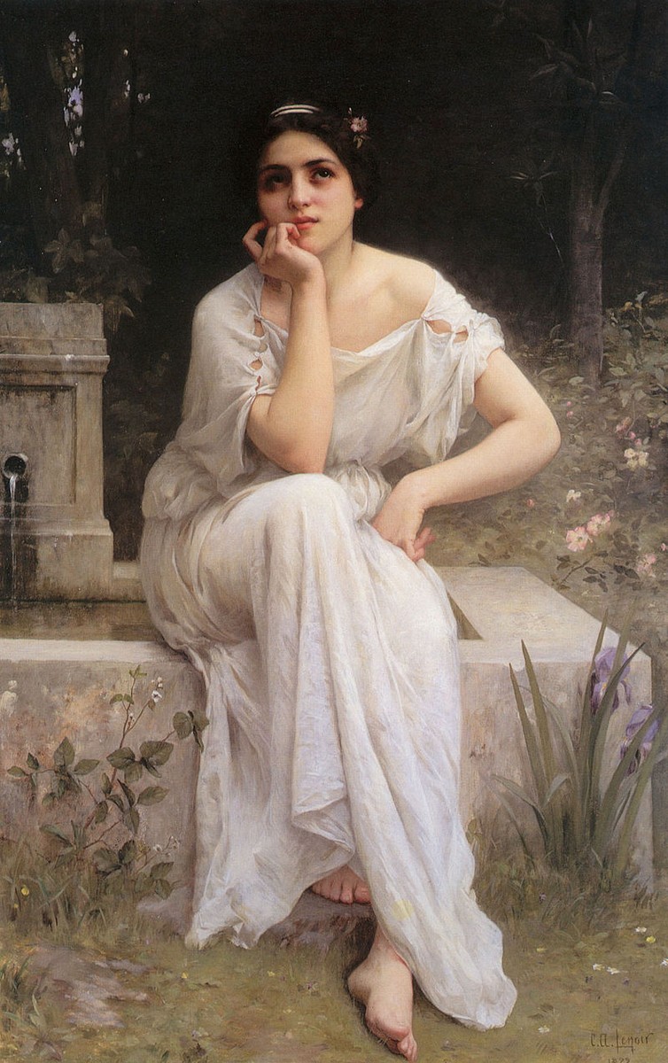 Méditation by Charles-Amable Lenoir