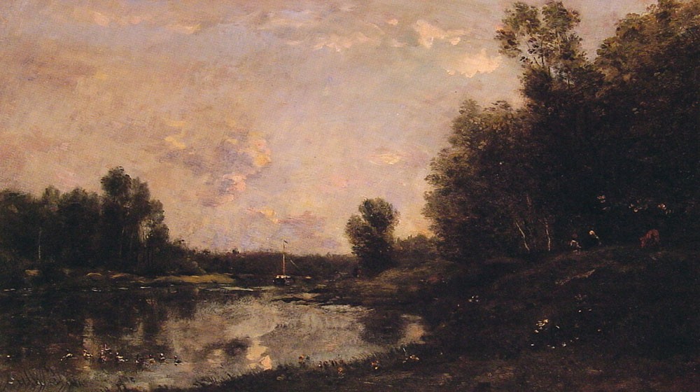 A june day by Charles-Francois Daubigny