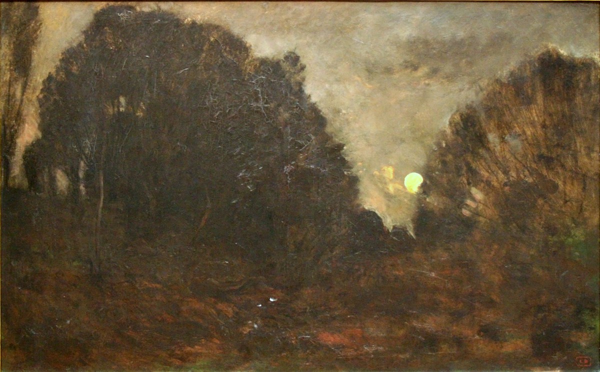 Rising Moon in Barbizon by Charles-Francois Daubigny