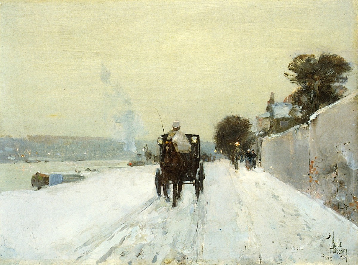 Along the Seine by Childe Hassam