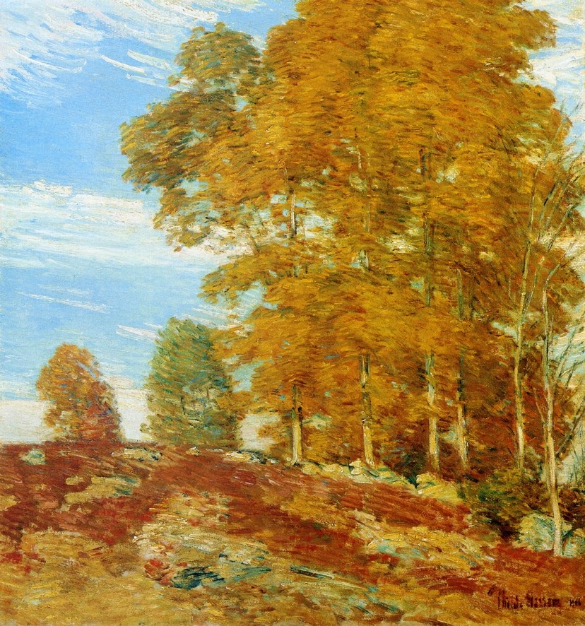 Autumn Hilltop, New England by Childe Hassam