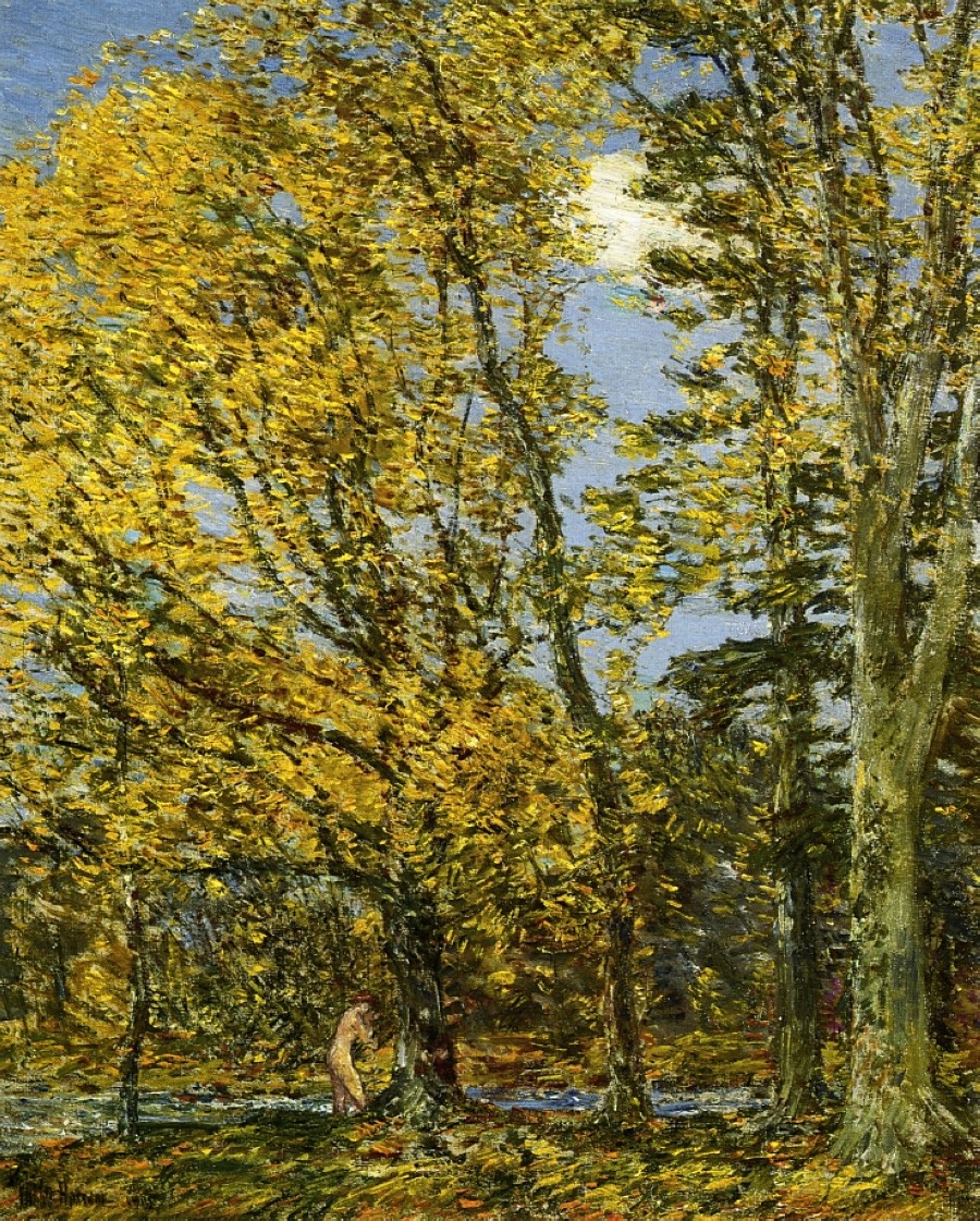 Bather by Childe Hassam