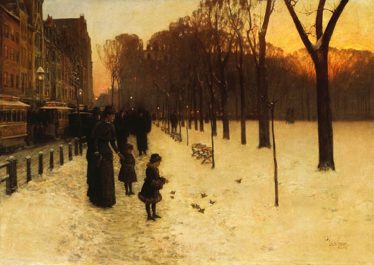 Boston Common at Twilight by Childe Hassam