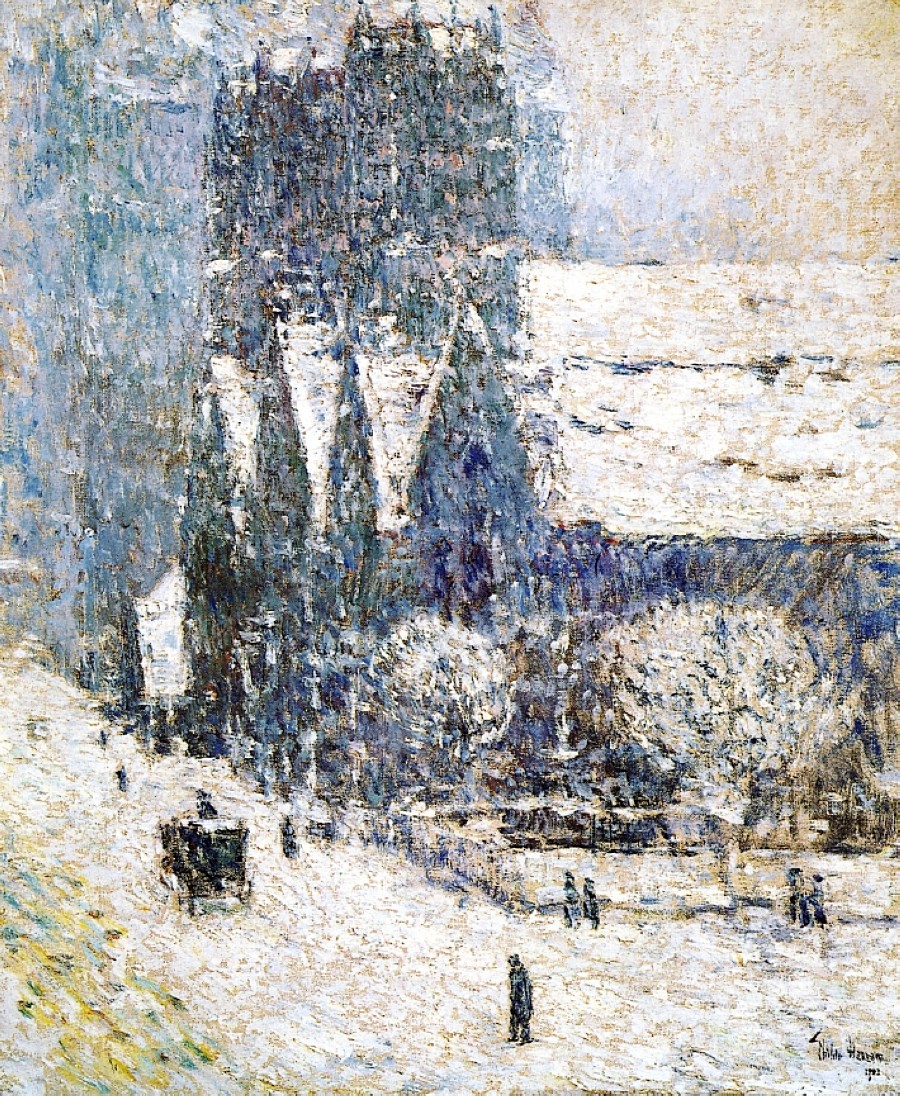 Calvary Church in the Snow by Childe Hassam