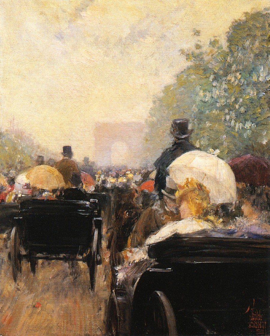 Carriage Parade by Childe Hassam