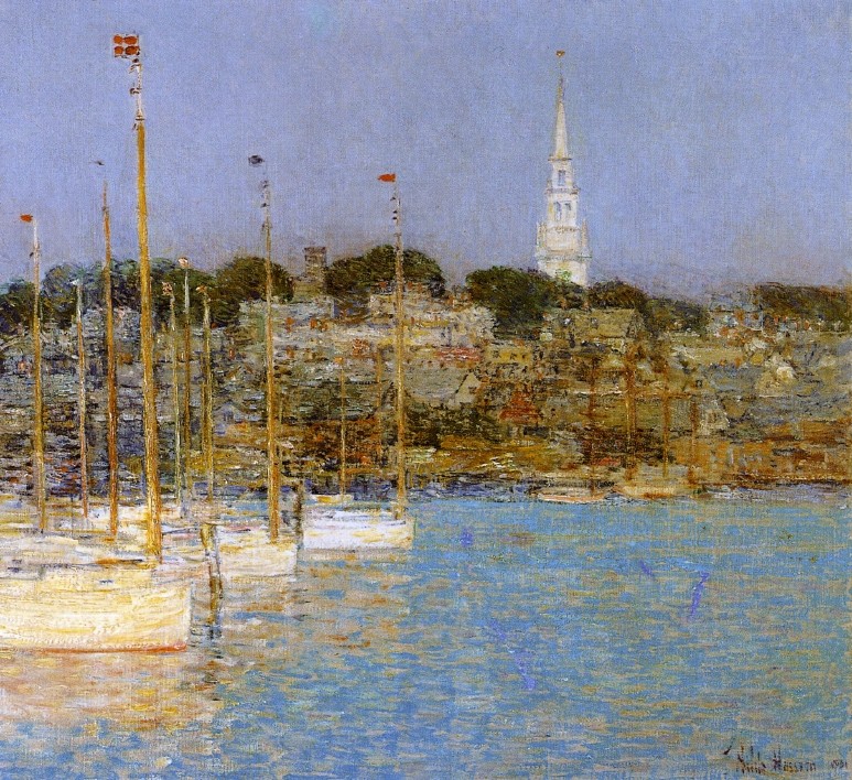 Cat Boats, Newport by Childe Hassam