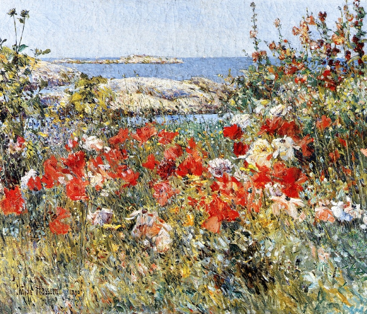 Celia Thaxter's Garden, Isles of Shoals, Maine by Childe Hassam