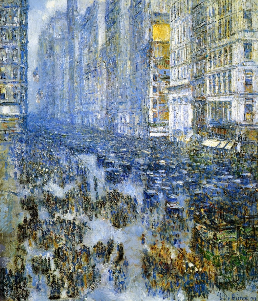 Fifth Avenue in Winter by Childe Hassam