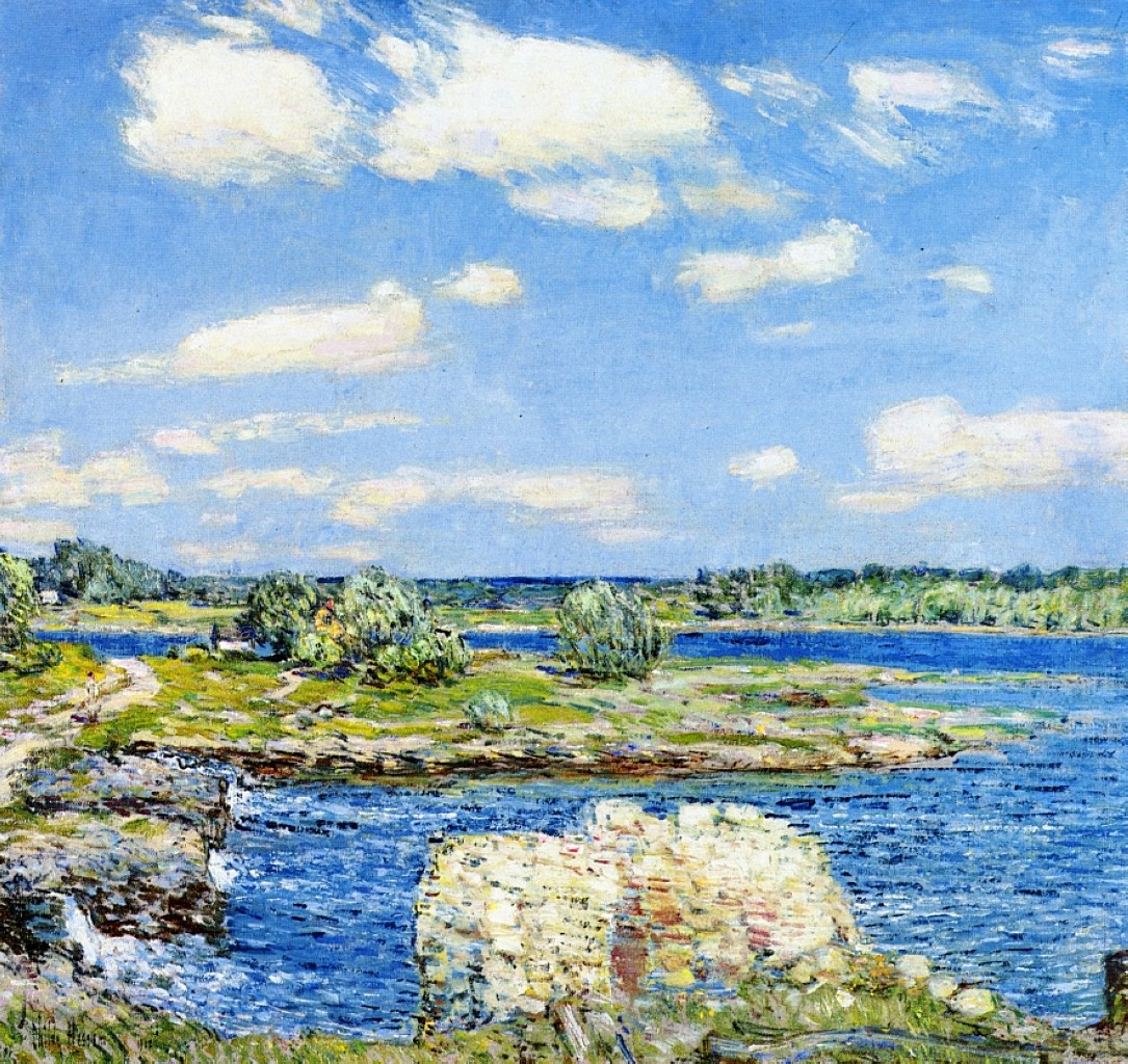 Mill Site and Old Todal Dam, Cos Cob by Childe Hassam