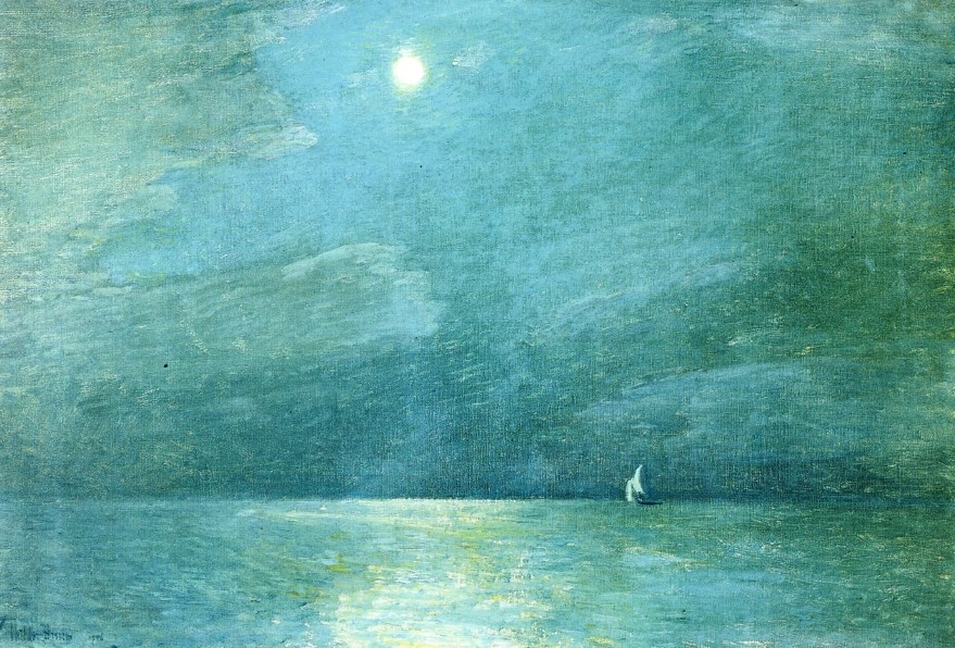 Moonlight on the Sound by Childe Hassam