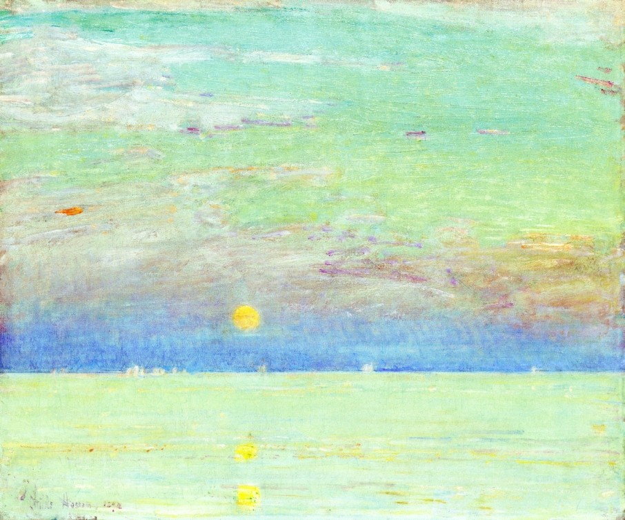 Moonrise at Sunset by Childe Hassam
