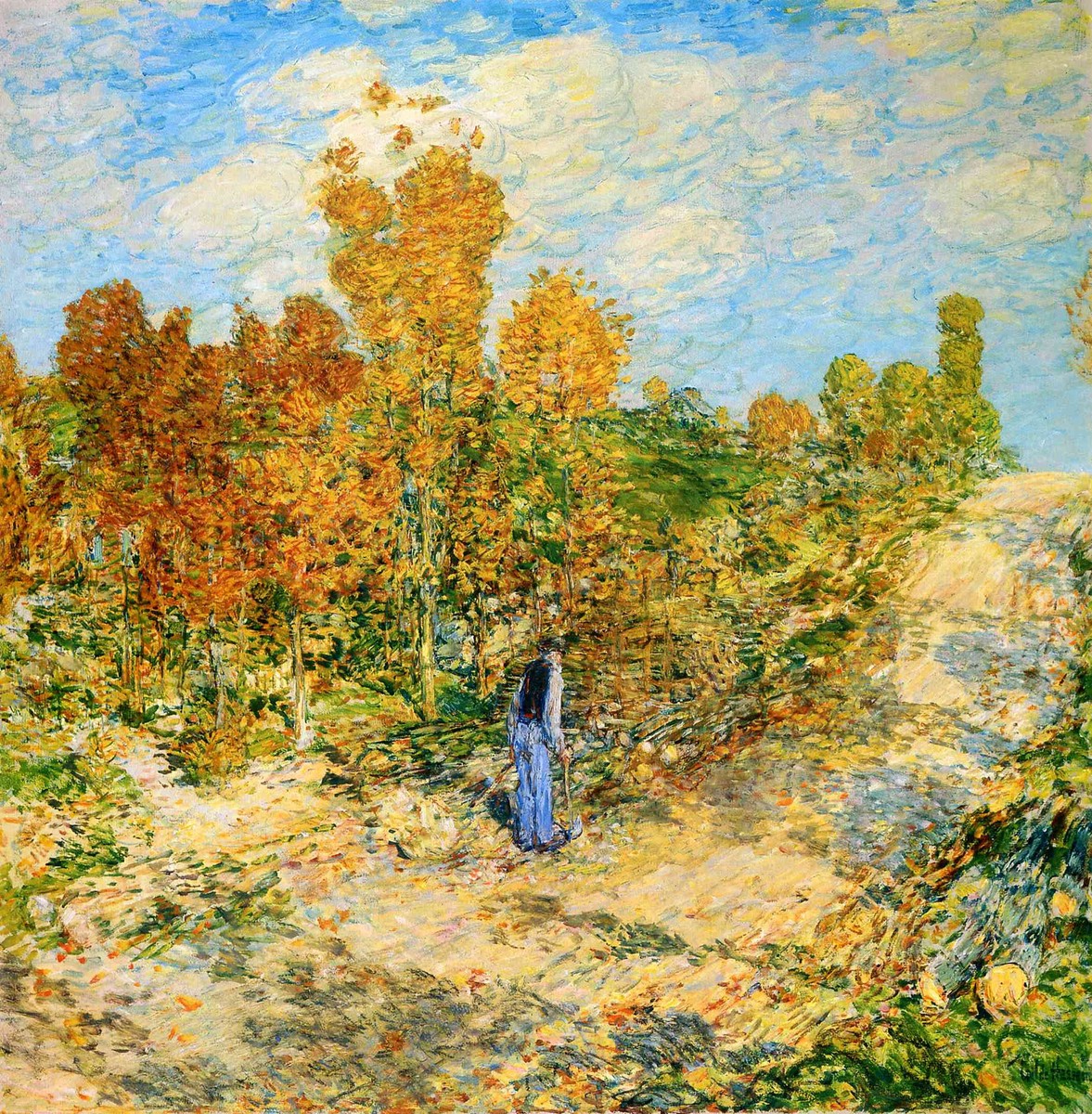 New England Road by Childe Hassam