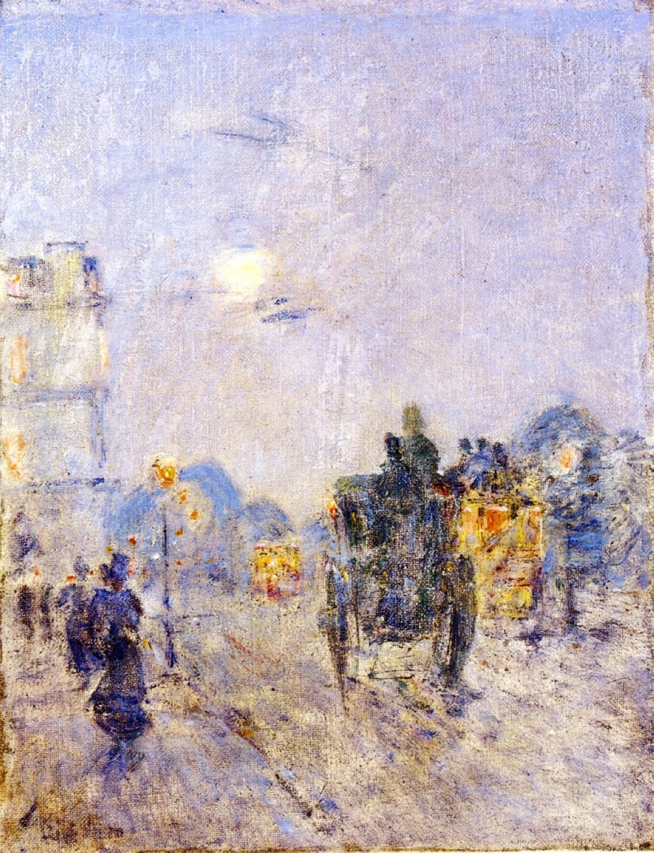 Nocturne, Hyde Park Corner by Childe Hassam