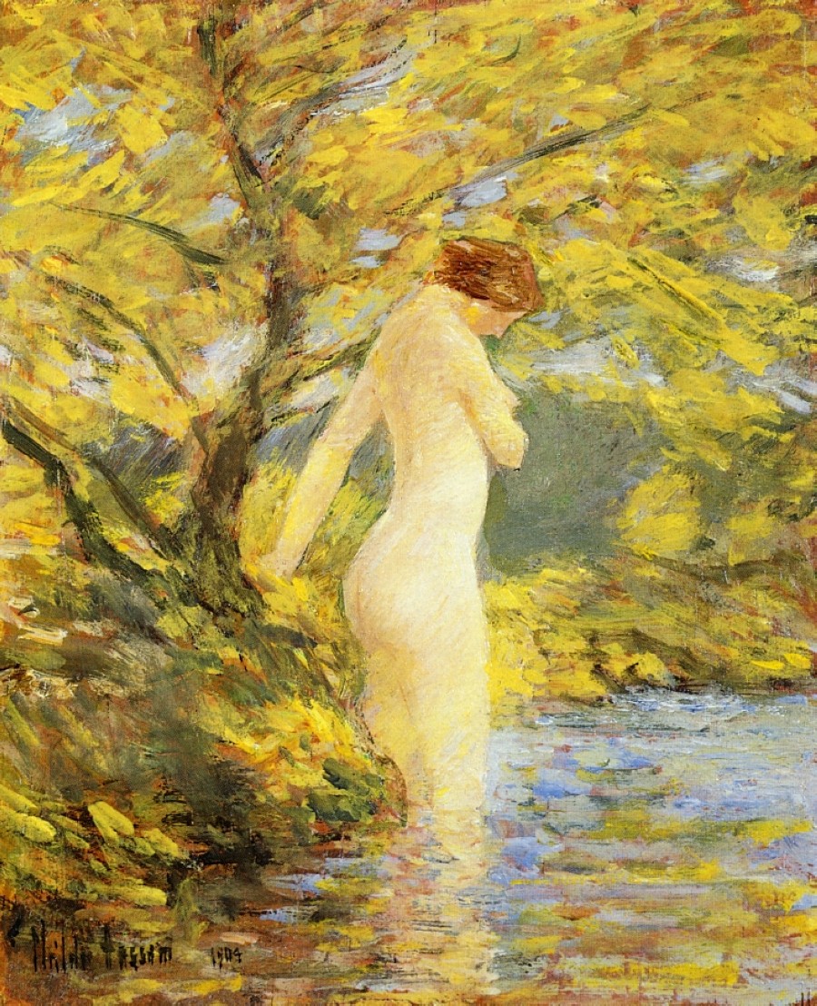 Numph Bathing by Childe Hassam