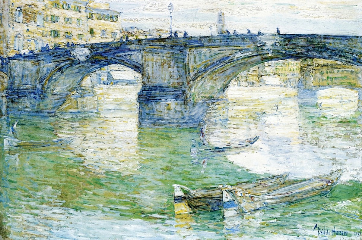 Ponte Santa Trinita by Childe Hassam