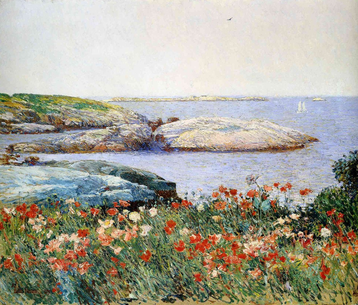 Poppies, Isles of Shoals by Childe Hassam