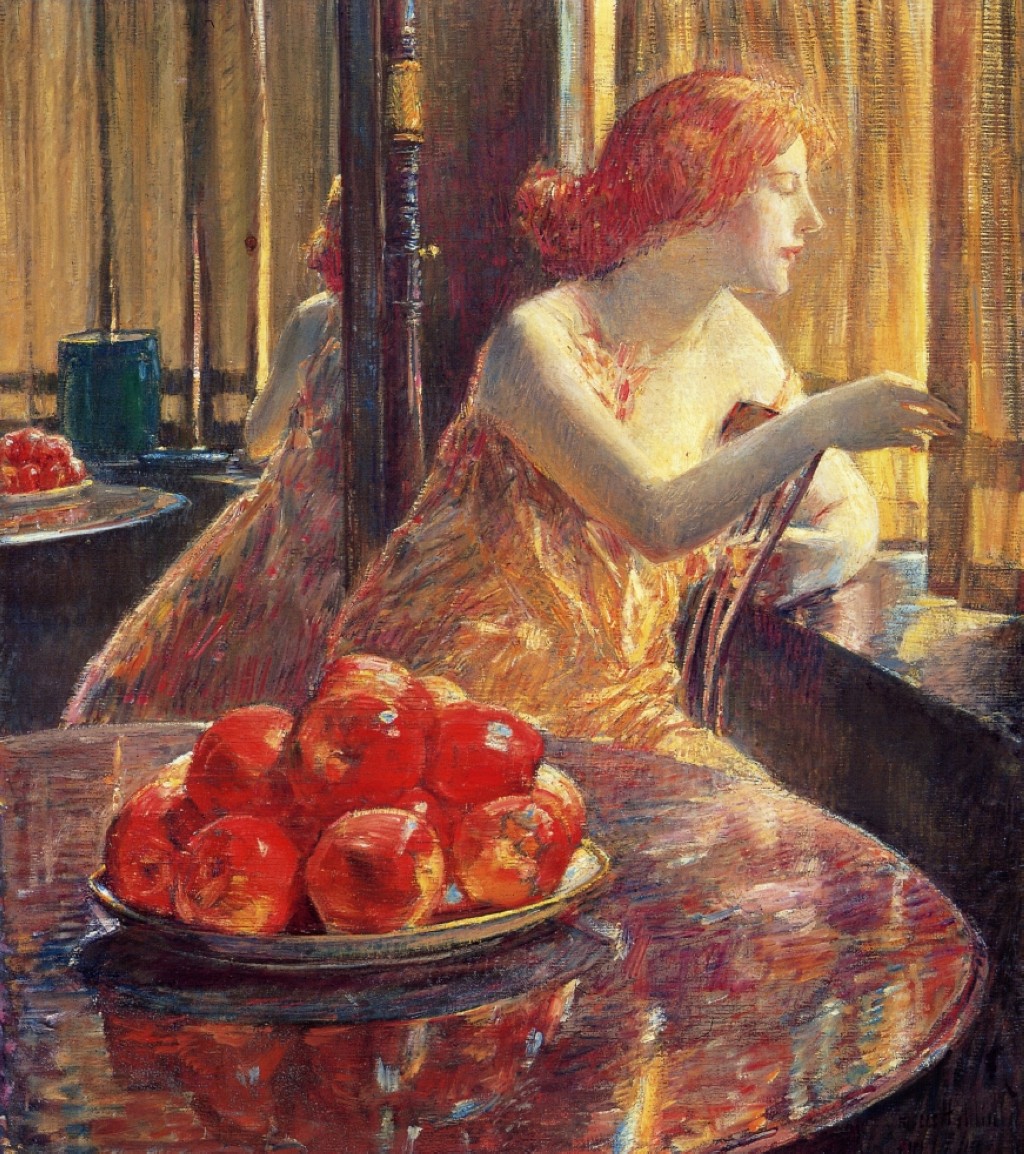 Reflections (Kitty Hughes) by Childe Hassam