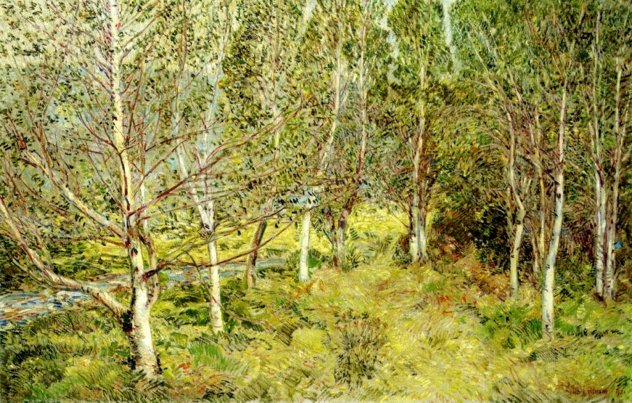 Spring Woods by Childe Hassam