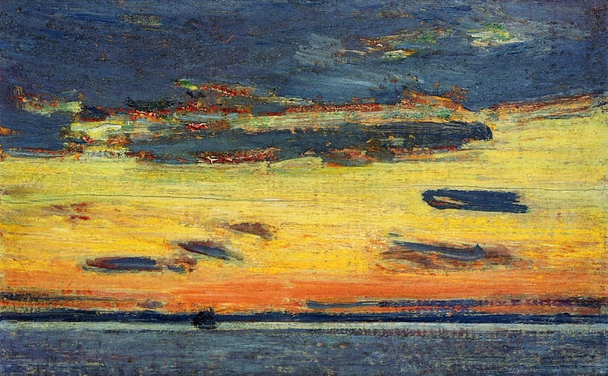 Sunset on the Sea by Childe Hassam