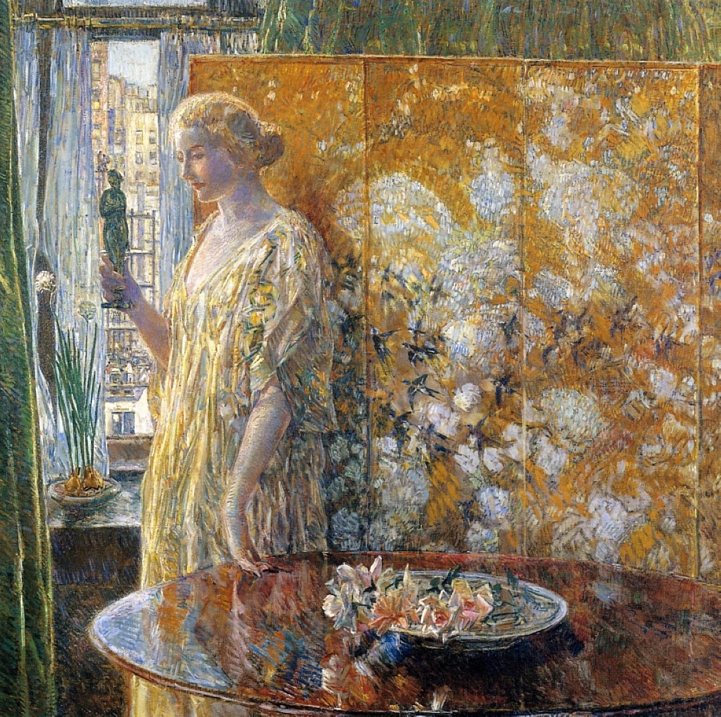 Tanagra - The Builders, New York by Childe Hassam