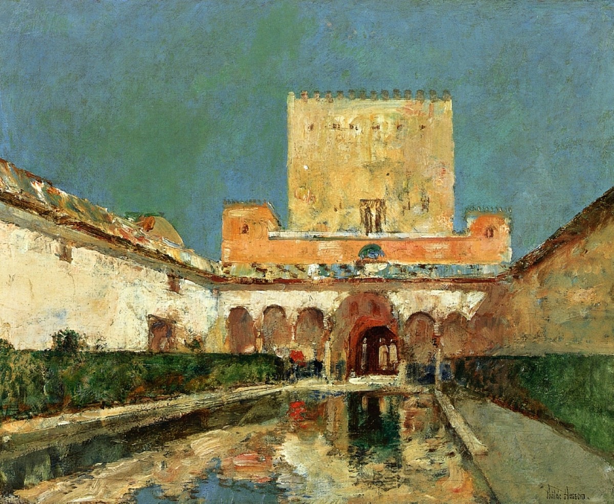 The Alhambra (aka Summer Palace of the Caliphs, Granada, Spain) by Childe Hassam
