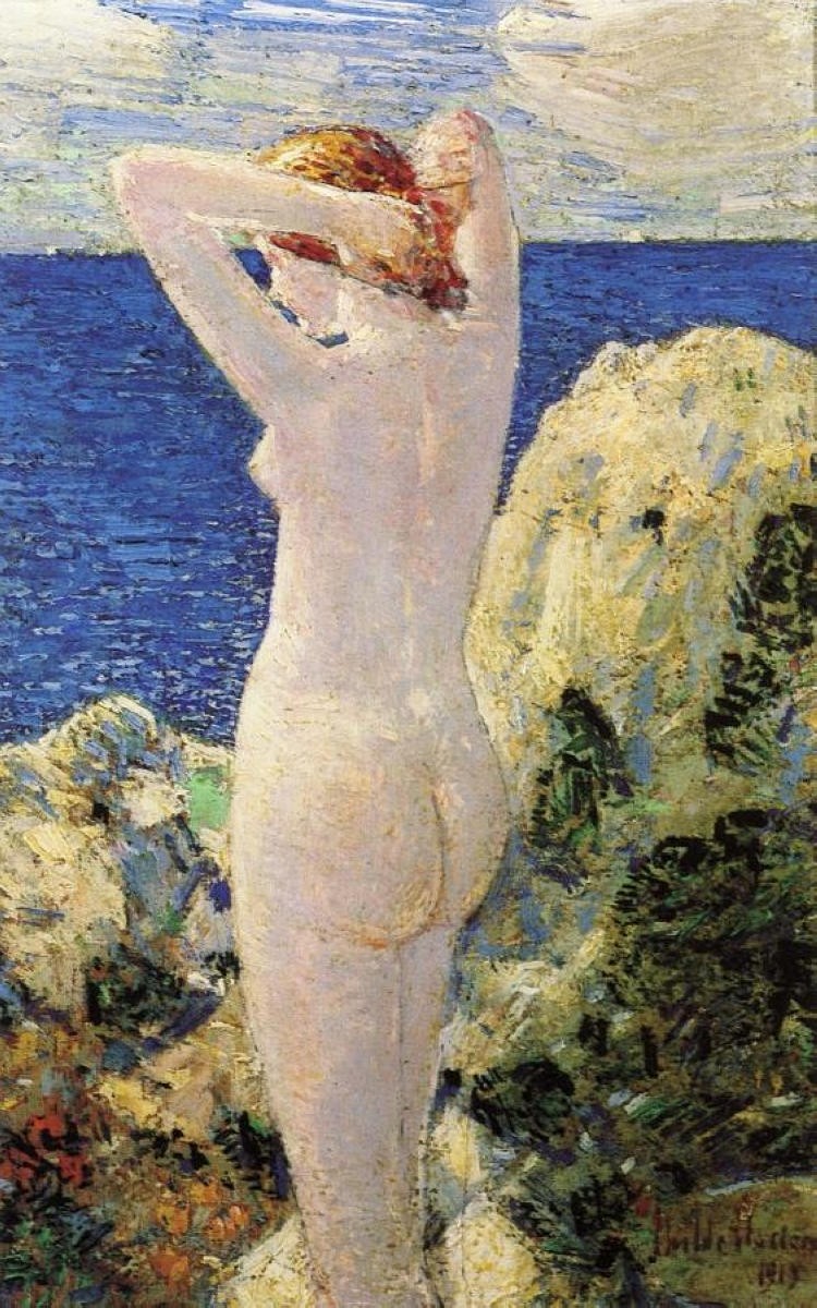 The Bather by Childe Hassam
